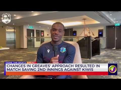 Changes in Greaves’ Approach Resulted in Match Saving 2nd Innings Against Kiwis | TVJ News