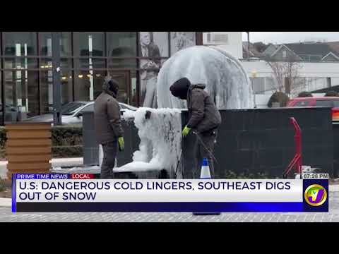 U.S.: Dangerous Cold Lingers, SouthEast Digs Out Of Snow  | TVJ News
