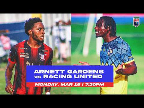 LIVE: Arnett Gardens FC vs Racing Utd | Jamaica Premier League Game Week 27