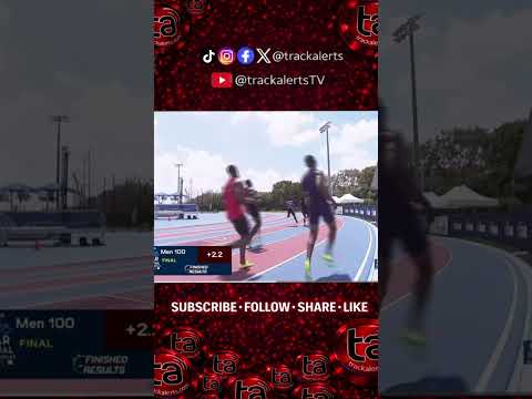 9.84 run by Ackeem Blake