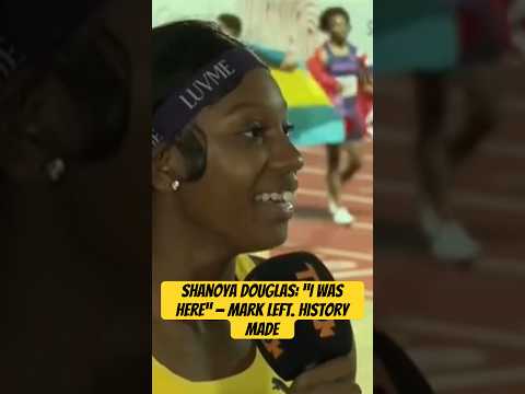 Shanoya Douglas Bold Statement: “I Was Here” — History Made