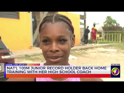 National 100M Junior Record Holder Back Home Training With Her High School Coach | TVJ Sports