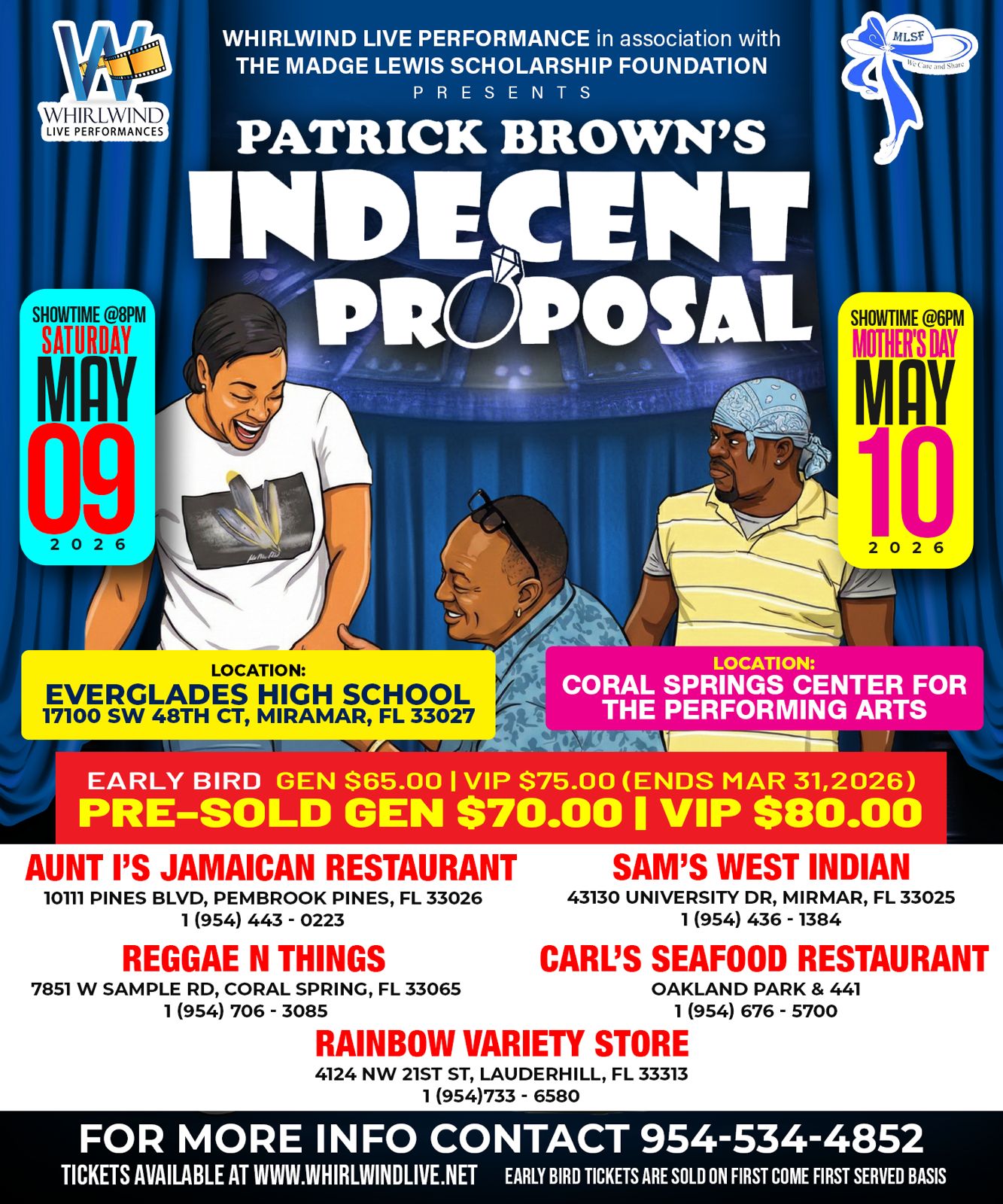 Patrick Brown’s Indecent Proposal Live in South Florida Mother’s Day Weekend 2026
