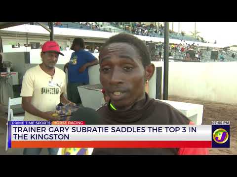 Trainer Gary Subratie  Saddles The Top 3 In Kingston  | TVJ Sports