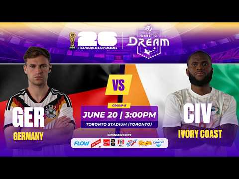 FIRST 10 MINUTES: GERMANY vs. IVORY COAST | FIFA World Cup 2026 | Watch On TVJ
