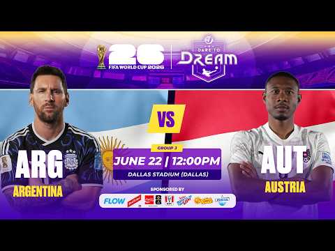 FIRST 10 MINUTES: ARGENTINA vs. AUSTRIA | FIFA WORLD CUP 2026 | WATCH ON TVJ | STREAM ON 1SPOTMEDIA