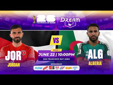 FIRST 10 MINUTES: JORDAN vs. ALGERIA | FIFA WORLD CUP 2026 | WATCH ON TVJ | STREAM ON 1SPOTMEDIA