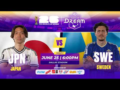 FIRST 10 MINUTES: JAPAN vs. SWEDEN | FIFA WORLD CUP 2026 | WATCH ON TVJ | STREAM ON 1SPOTMEDIA