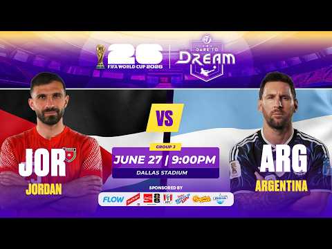FIRST 10 MINUTES: JORDAN vs. ARGENTINA | FIFA WORLD CUP 2026 | WATCH ON TVJ | STREAM ON 1SPOTMEDIA