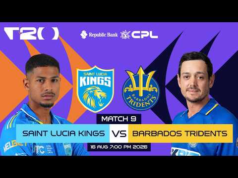 LIVE | Saint Lucia Kings vs Barbados Tridents | CPL 2026
