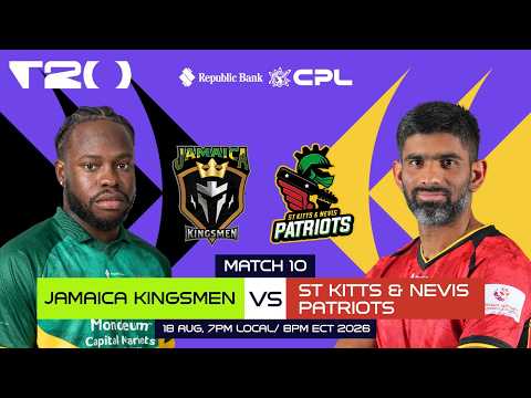 LIVE | Jamaica Kingsmen vs St Kitts & Nevis Patriots | CPL 2026