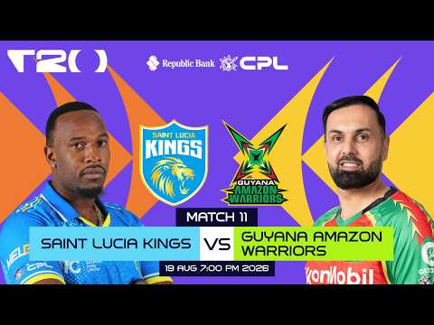 LIVE | Saint Lucia Kings vs Guyana Amazon Warriors | CPL 2026