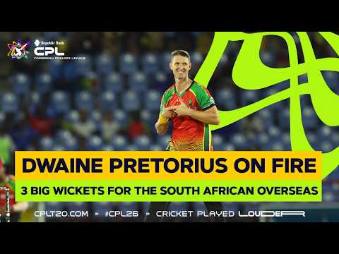 Dwaine Pretorius Match-Winning 3 Wickets! | CPL 2026