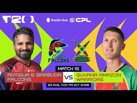 LIVE | Antigua & Barbuda Falcons vs Guyana Amazon Warriors | CPL 2026