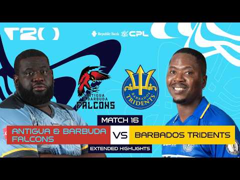 Extended Highlights | Antigua & Barbuda Falcons vs Barbados Tridents | CPL 2026