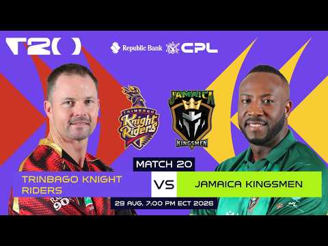 LIVE | Trinbago Knight Riders vs Jamaica Kingsmen | CPL 2026