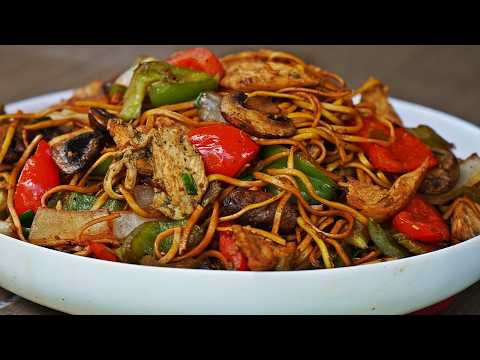 Chicken With Vegetables and Noodles Stir Fry (Flat Rock edition)