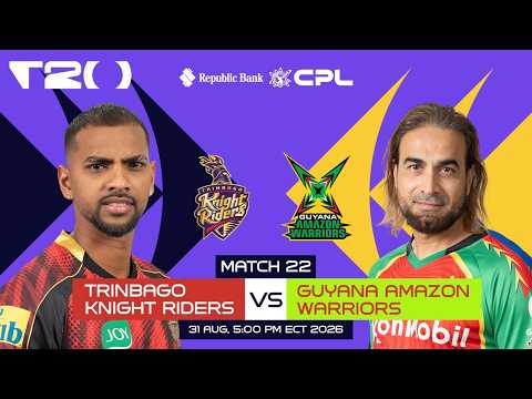 LIVE | Trinbago Knight Riders vs Guyana Amazon Warriors | CPL 2026