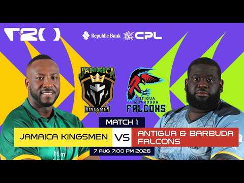 LIVE | Jamaica Kingsmen vs Antigua & Barbuda Falcons | CPL 2026