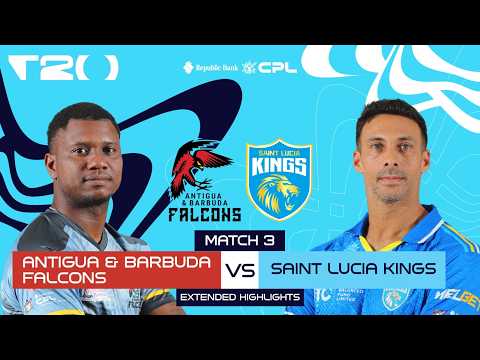 Extended Highlights | Antigua & Barbuda Falcons vs Saint Lucia Kings | CPL 2026