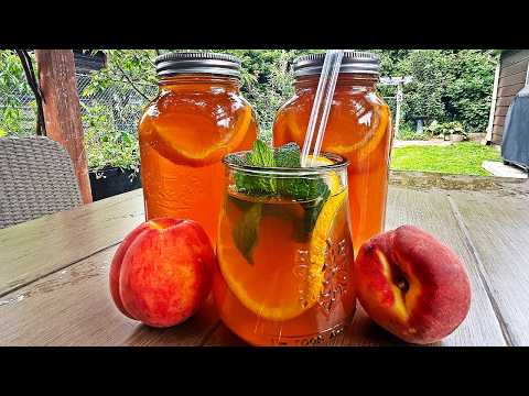 Easy Homemade Peach Iced Tea