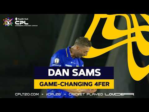 Dan Sams Takes FOUR Crucial Wickets to Help Tridents to Victory! | CPL 2026