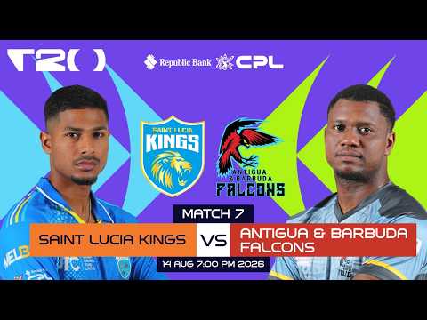 LIVE | Saint Lucia Kings vs Antigua & Barbuda Falcons | CPL 2026