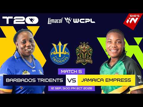 LIVE | Barbados Tridents Women vs Jamaica Empress Women | WCPL 2026