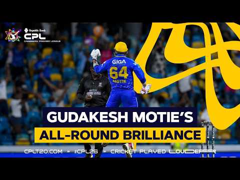 Gudakesh Motie TAKE A BOW, What A Performance With Both Bat and Ball! | CPL 2026