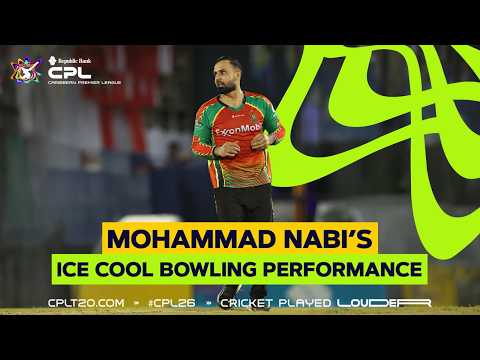 Mohammad Nabi’s ECONOMICAL 3 Wicket Spell | CPL 2026
