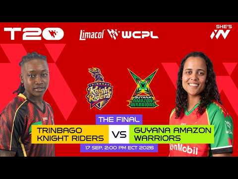 LIVE | FINAL | Trinbago Knight Riders Women vs Guyana Amazon Warriors Women | WCPL 2026