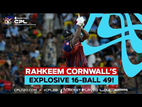 Rahkeem Cornwall Was In A HURRY In Qualifier 1 Against The Warriors! | CPL 2026