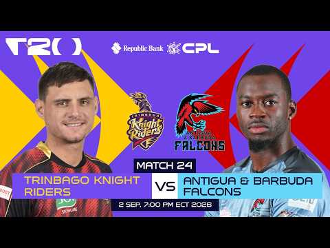 LIVE | Trinbago Knight Riders vs Antigua & Barbuda Falcons | CPL 2026
