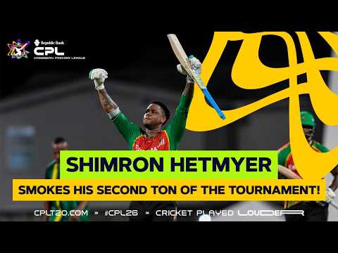 Every Ball Of Shimron Hetmyer’s 45-ball 102 in Qualifier 2 | CPL 2026