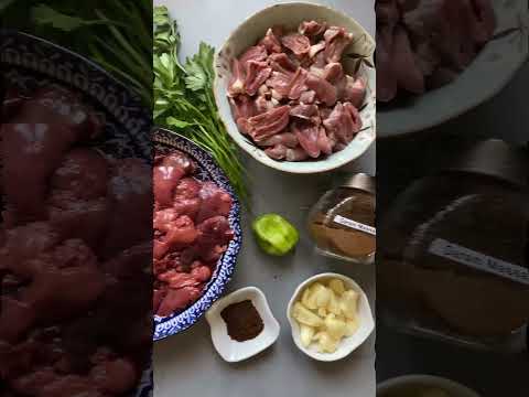 curry chicken hearts and liver