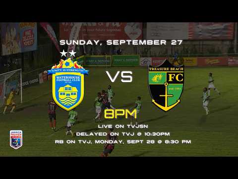 FULL MATCH: Waterhouse FC vs Treasure Beach FC | Jamaica Premier League | Sunday Football