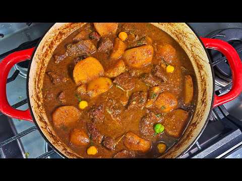 Classic Caribbean Curry Stew Beef With Potatoes