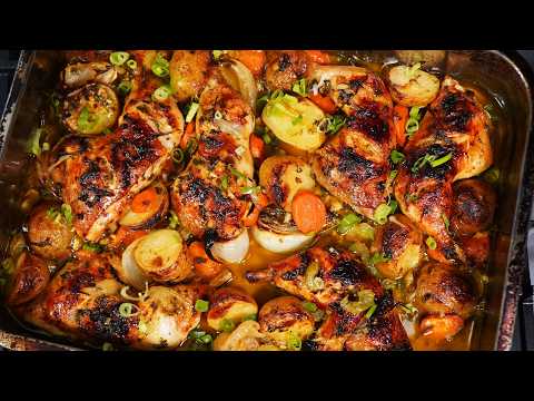 Incredible Oven Roasted Chicken With Celery, Carrots, and Potatoes