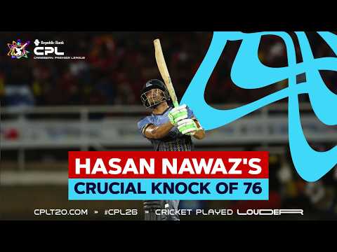 Hasan Nawaz’s Superb Innings Against the Trinbago Knight Riders | CPL 2026