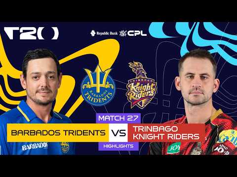 Highlights | Barbados Tridents vs Trinbago Knight Riders | CPL 2026
