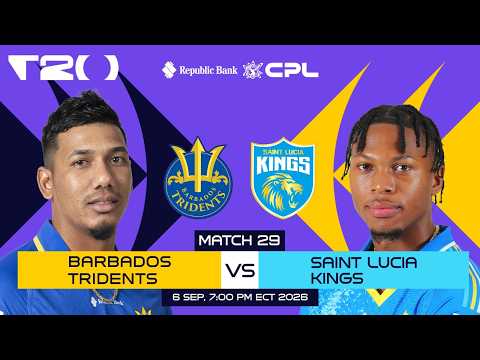 LIVE | Barbados Tridents vs Saint Lucia Kings | CPL 2026