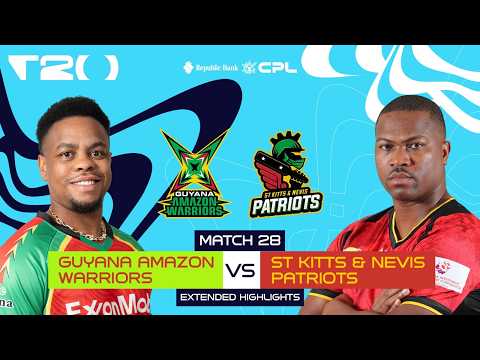 Extended Highlights | Guyana Amazon Warriors vs St Kitts & Nevis Patriots | CPL 2026