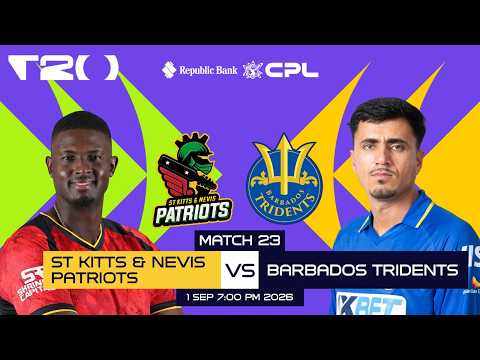 LIVE | St Kitts & Nevis Patriots vs Barbados Tridents| CPL 2026