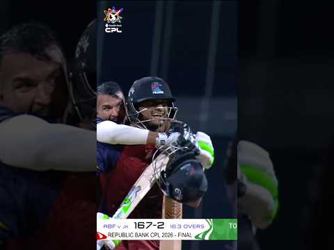 Hasan Nawaz sealed the title  completing the highest successful run chase in CPL final history!